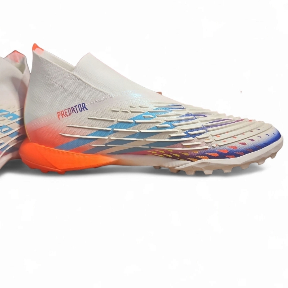 Adidas Predator Edge.1 GZ6101 White Mens Football Soccer Shoes Cleats 6.5 - Picture 7 of 10